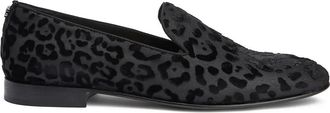 Roberto Cavalli Mocassini leopardati - Nero
