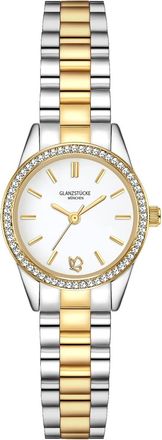 Glanzst&uuml;cke M&uuml;nchen Womens Glanzst&frac14;cke M&frac14;nchen Quarzuhr - Silver Metal - One Size