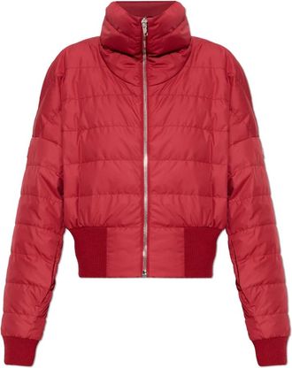 Rick Owens Cropped Jacket - Dames - Gewatteerde jassen - Rood - S - Wol - Jassen