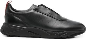 Santoni Gong 62 Sneaker - Heren - Sneakers - Zwart - 40 1/2 EU - Schoenen