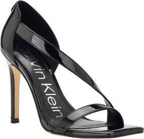 Calvin Klein Tracy Patent Sandal in Black 001 at Nordstrom Rack, Size 5.5