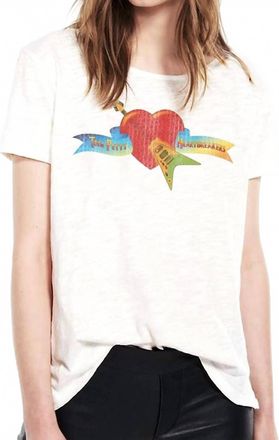 Prince Peter Tom Petty Logo Crop Tee In Natural