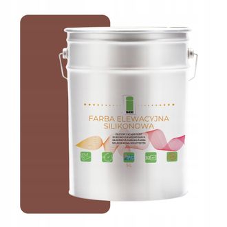 OEM Pintura De Fachada De Silicona Marr&oacute;n 5l Permeable Al Vapor + Antigloposfato