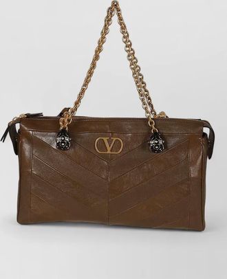 Valentino Garavani panthea medium leather tote bag