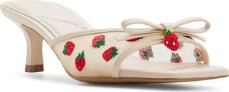 Aldo Begoniaa Kitten Heel Slide Sandal in Cream at Nordstrom, Size 8.5