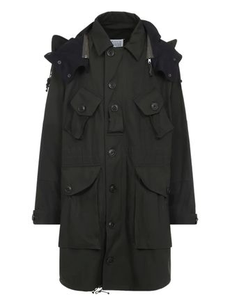 Maison Margiela Giacca con cappuccio - Nero