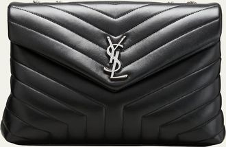 Saint Laurent Loulou Medium YSL Shoulder Bag in Quilted Leather