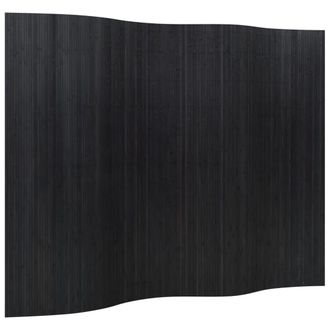 vidaXL Biombo Divisor De Bamb&uacute; Negro 165x250 Cm Vidaxl