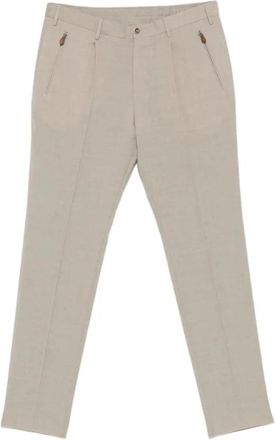 Pantaloni Torino Pantalone NEW Berlin - Heren - Nette broeken - Beige - 2XL - Leer - Broeken