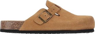 Jack Wills Leren muiltjes voor dames (Tan)
