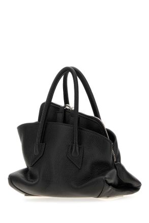 The Attico Womens Black Leather Mini La Passeggiata Handbag Borse A Mano Bag