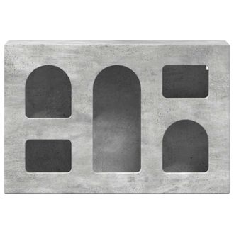 vidaXL Mueble Colgante Con Estante Gris Concreto 60 X 20 X 40 Cm Vidaxl