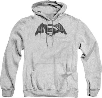 Gildan Batman V Superman Cityscape Logo Adult Pull Over Hoodie / Hooded Sweatshirt