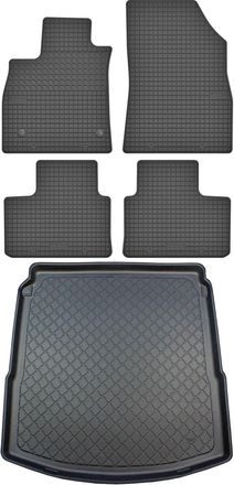 OEM Renault Talisman Sed&aacute;n Desde Enero De 2016. Juego De Alfombrillas De Goma Para Coche Y Alfombrilla Para Maletero