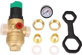OEM Regulador De Presi&oacute;n De Agua De Lat&oacute;n, Filtro De 40 Micras Con Medidor De 3/4 De Pulgada (dn20)