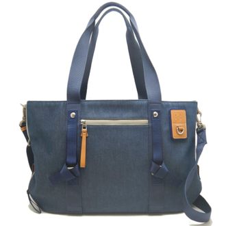 Loewe Blue Cotton Denim Tote Bag (Pre-Owned)