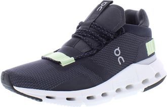 On Womens Cloudnova Sneakers, Eclipse/Meadow, 5.5