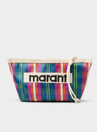 Isabel Marant Womens Checkered micromesh clutch
