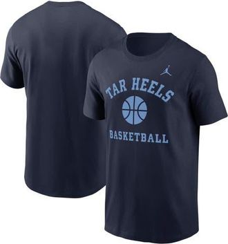 Jordan Brand Mens Jordan Brand Navy North Carolina Tar Heels Basketball Icon T-Shirt at Nordstrom, Size Xx-Large