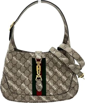 Gucci Pre-owned Canvas gucci-bags - Dames - Vintage Handtas - Beige - ONE Size - Vintage