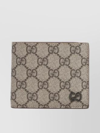 Gucci signature gg supreme bi-fold wallet