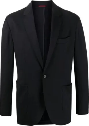 Brunello Cucinelli Mens Navy Wool Single Breasted Blazer, Size 52