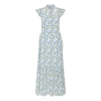 Bruuns Bazaar Maxi Jurk - Dames - Maxi kleedjes - Blauw - L - Kleedjes