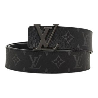 Louis Vuitton Pre-owned Belts, male, Black, Size: ONE SIZE Pre-owned Vintage Canvas Belt