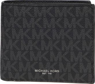 Michael Kors Greyson Slim Billfold Wallet - Heren - Portefeuilles - Zwart - ONE Size - Polyester - Accessoires