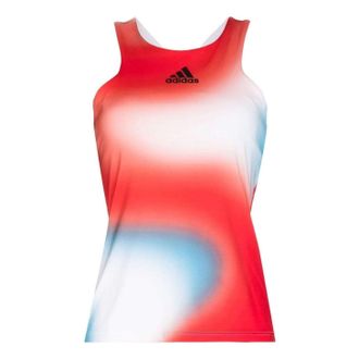 adidas (WMNS) adidas Melbourne Tennis Printed Y-Tank Top Asia Sizing Red White Blue HA7614