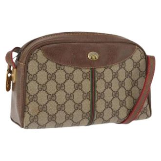 Gucci Pre-owned Cross Body Bags, female, Beige, Size: ONE SIZE Pre-owned Plastic Crossbody Bag