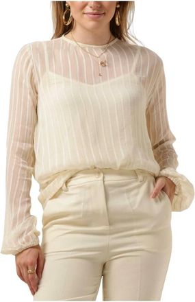 Notre-V Teddy Blouse - Dames - Blouses - Beige - XL - Overhemden