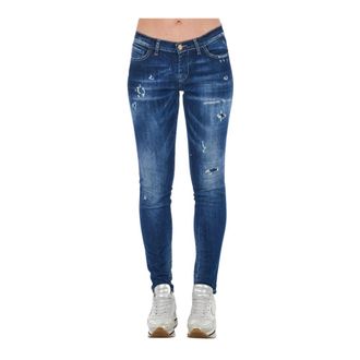Frankie Morello Dames, Jeans, Blauw, Maat: W27 Denim