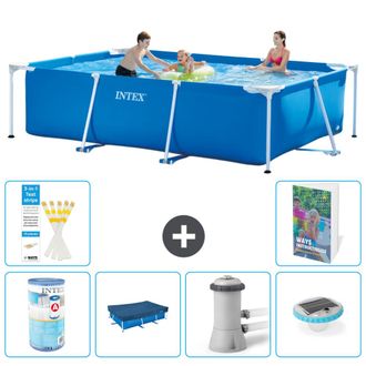 Intex Piscina Con Estructura Rectangular - 300x200x75 Cm - 7-piezas S100