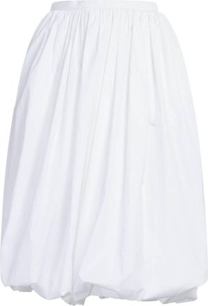 Marni puffball-hem midi skirt - women - Cotton - 40 - White