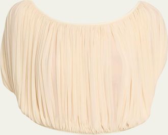 Ronny Kobo Marie Draped Crop Top