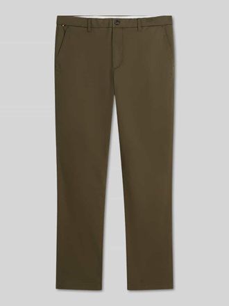 Tommy Hilfiger Straight Fit Chino aus Baumwoll-Mix Modell DENTON in Khaki, Gr&ouml;&szlig;e 31/32