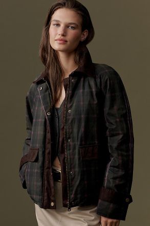 NVLT Waxed Cotton Plaid Jacket