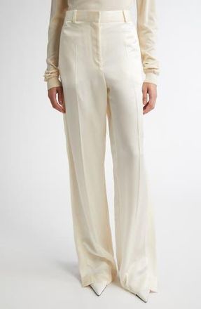 Toteme Slit Cuff Trousers in Macadamia at Nordstrom Rack, Size 12 Us / 44 Eu