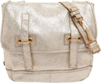 Saint Laurent Pre-owned Cross Body Bags, female, Yellow, Size: ONE SIZE Pre-owned Leather Shoulder Bag
