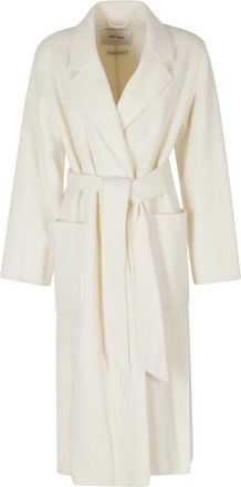 IVY OAK Celia Jas - Dames - Jas met riem - Wit - 2XS - Wol - Jassen