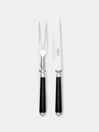 Alain Saint-Joanis Marbella Ebony Carving Utensils (Set of 2 Pieces)