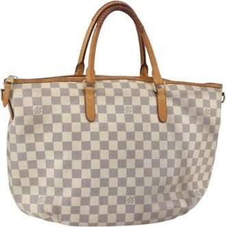 Louis Vuitton Pre-owned Canvas Handtas - Dames - Vintage Handtas - Wit - ONE Size - Vintage