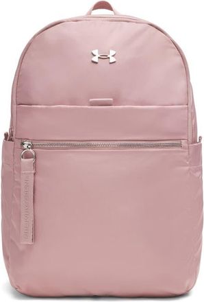 Under Armour Studio Campus Water Repellent Backpack in Pink //Metallic Silver at Nordstrom