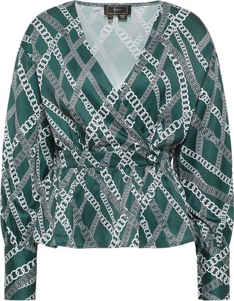 Faina Blouse tassia Dames Donkergroen Veelkleurig