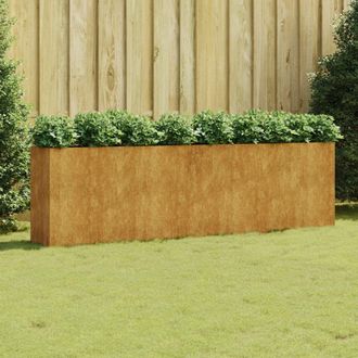 Berkfield Home Garden Raised Bed 280x40x80 cm Corten Steel in Brown | Size: 280 x 40 x 80 cm