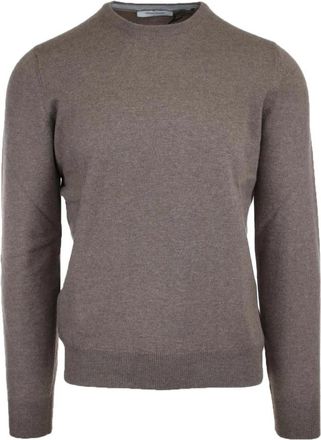 Gran Sasso Dove Grey Crewneck Sweater Slim Fit - Heren - Ronde hals truien - Grijs - 4XL - Truien & Vesten