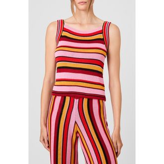 French Connection Motley Knit Tank in Sunkissed Orange Mul at Nordstrom, Size X-Small