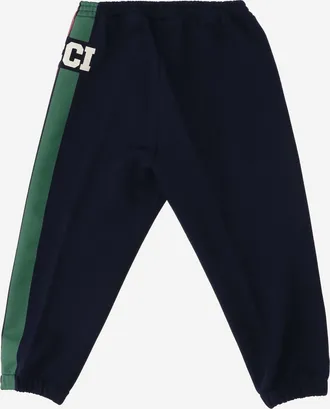 Gucci Boys Cotton Joggers, Navy Trousers