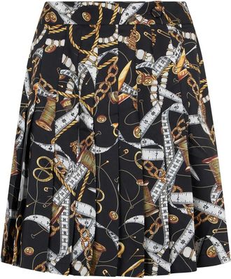 Moschino Semi-flared Rok - Dames - Korte rokken - Veelkleurig - S - Rokken